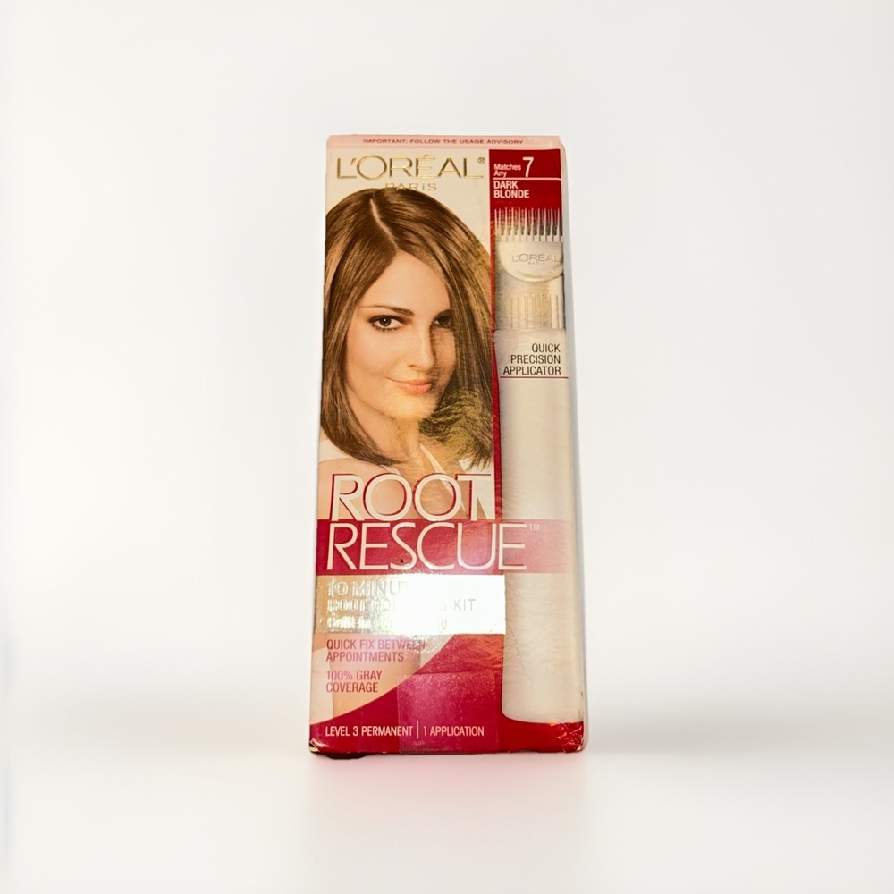 L'ORÉAL‎ • ROOT RESCUE • 10 Minute Root Coloring Kit # 7• DARK BLONDE • Sealed